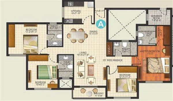 Featured Image of Prestige Rosewood 4 BHK Floor Plan
